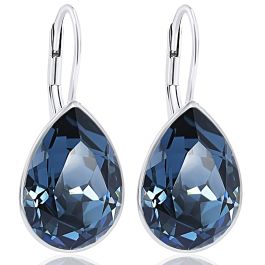 Ohrringe Damen – Tropfenform Mit Topas & Zirkonia, 925 Silber