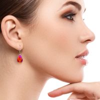 Weißer Feueropal Ohrringe, Sterling Silber Opal Baumeln Ohrringe, Lange Ovale Opal Tropfen