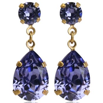 Ohrringe Gold Tropfen Marken-Kristall aus Österreich Damen Ohrringe Gold NOBEL SCHMUCK