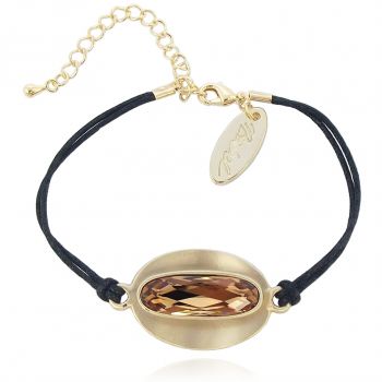 Armband Damen Gold Kristall Armkette Gold für Frauen NOBEL SCHMUCK