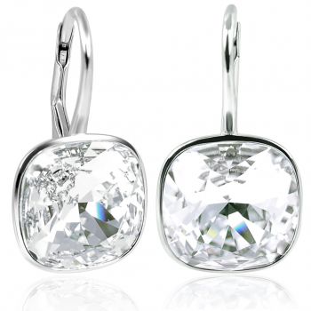 NOBEL SCHMUCK Ohrringe Silber Crystal mit Markenkristallen 925 Sterling