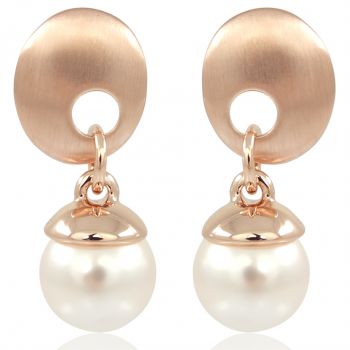 Perlen-Ohrringe Rosegold mit Perlen NOBEL SCHMUCK