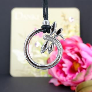 Edelstahl Kette Silber Libelle mit Swarovski Kristalle Damen Halskette tolle Geschenkidee NOBEL SCHMUCK