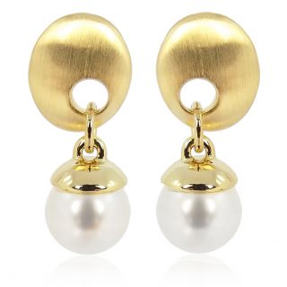 Perlen-Ohrringe mit Perlen ® Gold Weiß NOBEL SCHMUCK