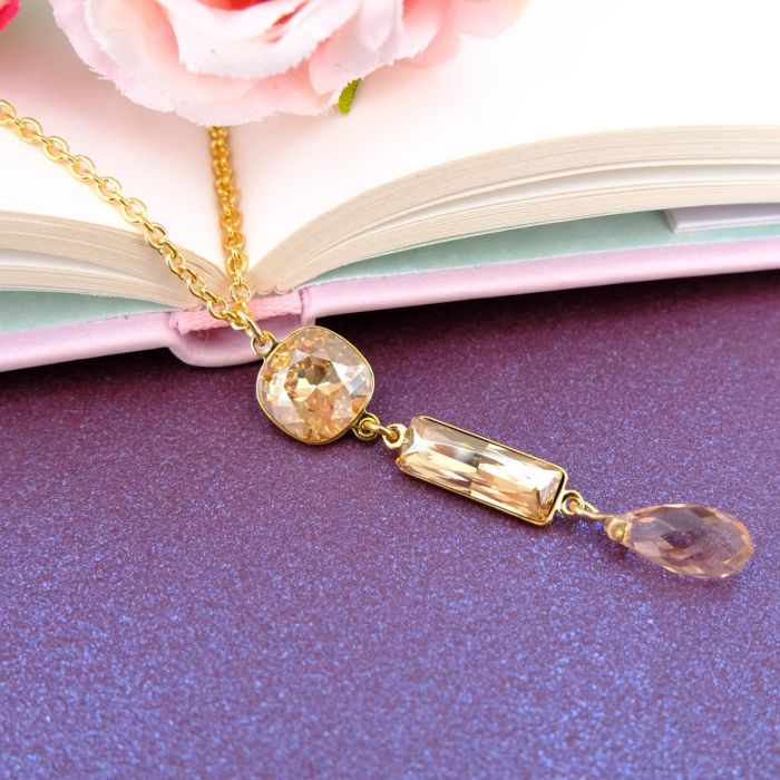 Nobel-Shop Swarovski Kette Gold