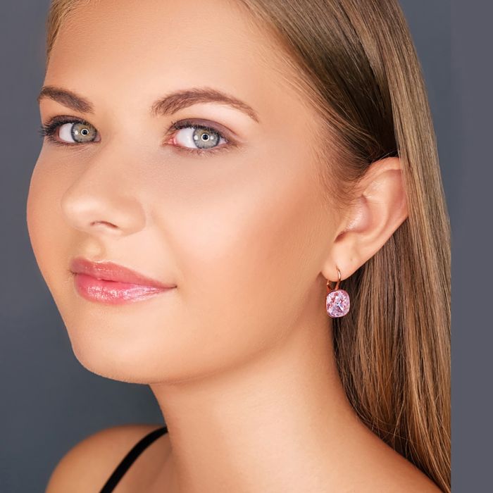 Ohrringe Schmuckset Rosegold Nobel-Shop Swarovski Ohrringe